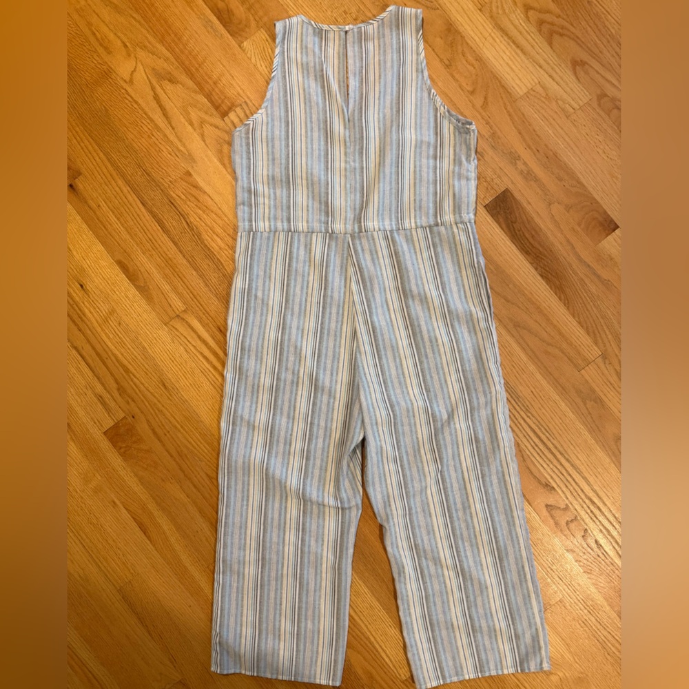 DREW Gray Jumpsuit with Relaxed Fit and Drawstring Waist - Picture 2 of 12